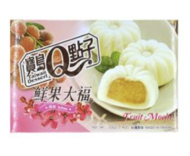 TW Q Fruit Mochi Lychee Flav. 210g | 宝岛Q点子 鲜果麻薯 荔枝味 210g