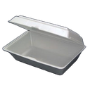 Foam Lounasrasia MINI (Lunch Box) 18.5 x 15.4 x 7.6 cm 125 kpl | 泡沫午餐盒 迷你 18.5 x 15.4 x 7.6 cm 125个