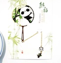 Creative Souvenir Panda Bamboo Hollow Bookmark /pcs | 创意熊猫镂空书签 /pcs