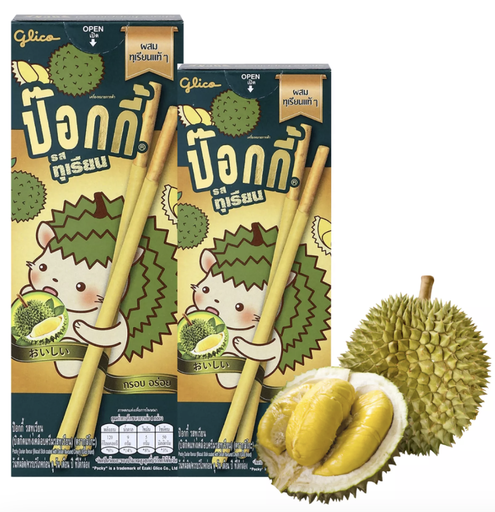 GLICO Pocky Durian Flavor 25g | 格力高 Pocky 榴莲味 25g