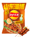 LAY'S City Edition Potato Chips Zibo Street-Style BBQ Flavor 70g | 乐事 城市限定 薯片 淄博烧烤味 70g